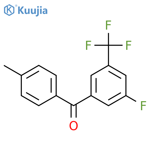 (3-FLUORO-5-TRIFLUOROMETHYLPHENYL)-P-TOLYL-METHANONE structure