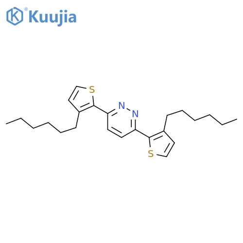 Pyridazine, 3,6-bis(3-hexyl-2-thienyl)- structure