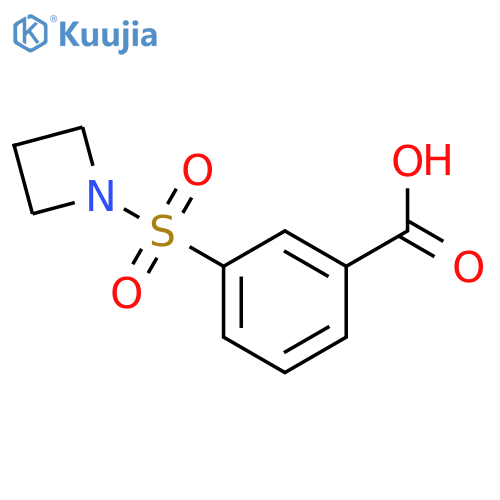 Benzoic acid, 3-(1-azetidinylsulfonyl)- structure