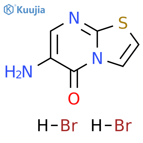 6-amino-5H-1,3thiazolo3,2-apyrimidin-5-one dihydrobromide structure