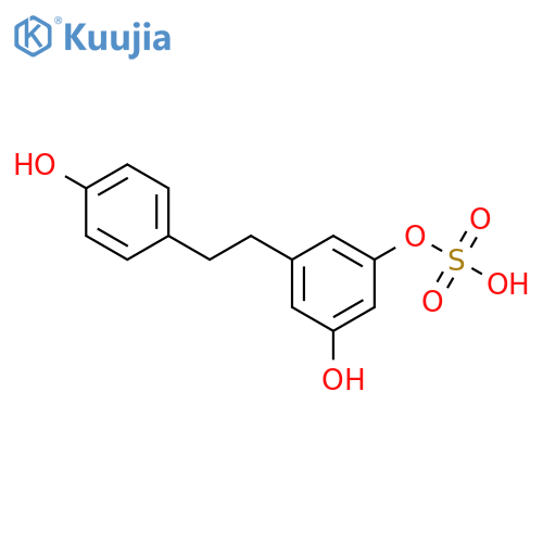 3-Hydroxy-5-2-(4-hydroxyphenyl)ethylphenyl Hydrogen Sulfate structure