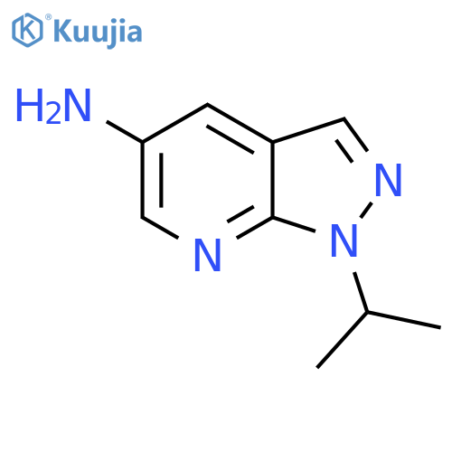 1-Isopropyl-1H-pyrazolo3,4-bpyridin-5-amine structure