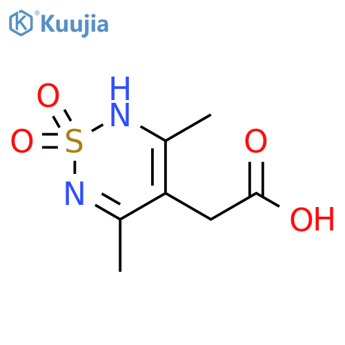 2-(3,5-dimethyl-1,1-dioxo-2H-1lambda6,2,6-thiadiazin-4-yl)acetic acid structure
