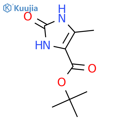 tert-butyl 5-methyl-2-oxo-2,3-dihydro-1H-imidazole-4-carboxylate structure
