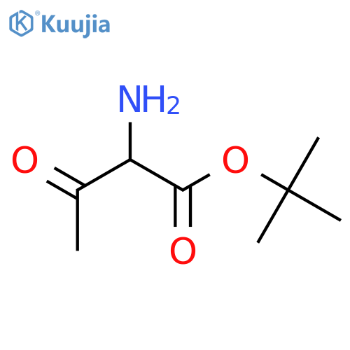 tert-butyl 2-amino-3-oxobutanoate structure