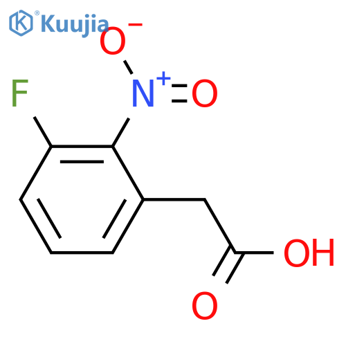 (3-Fluoro-2-nitrophenyl)acetic acid structure