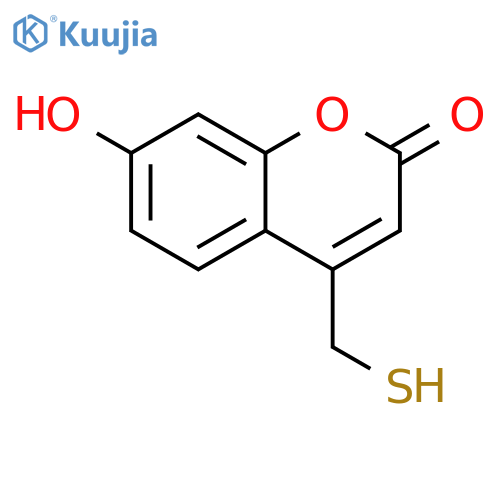 2H-1-BENZOPYRAN-2-ONE, 7-HYDROXY-4-(MERCAPTOMETHYL)- structure
