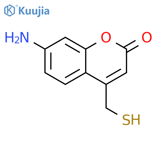 2H-1-Benzopyran-2-one, 7-amino-4-(mercaptomethyl)- structure