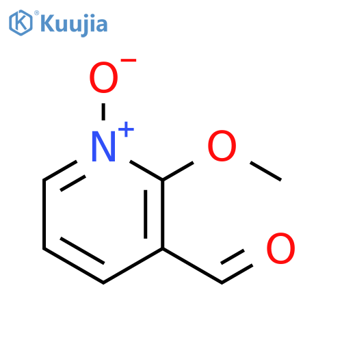 3-Pyridinecarboxaldehyde,2-methoxy-, 1-oxide structure