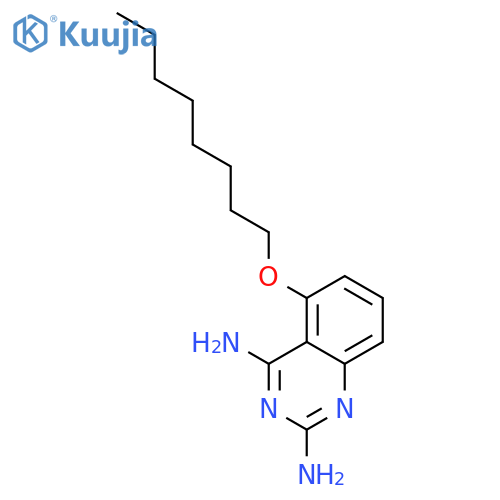 2,4-Quinazolinediamine, 5-(octyloxy)- structure