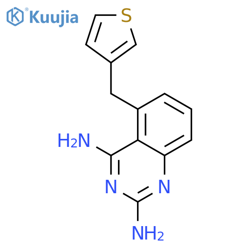 2,4-Quinazolinediamine, 5-(3-thienylmethyl)- structure