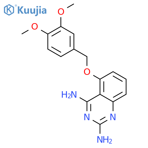 2,4-Quinazolinediamine, 5-[(3,4-dimethoxyphenyl)methoxy]- structure