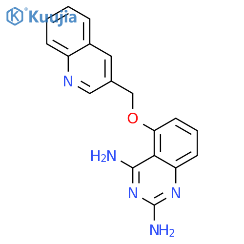 2,4-Quinazolinediamine, 5-(3-quinolinylmethoxy)- structure