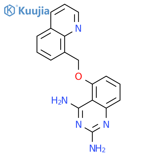2,4-Quinazolinediamine, 5-(8-quinolinylmethoxy)- structure