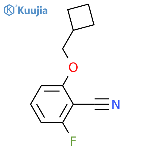 Benzonitrile, 2-(cyclobutylmethoxy)-6-fluoro- structure