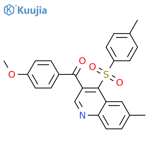 3-(4-methoxybenzoyl)-6-methyl-4-(4-methylbenzenesulfonyl)quinoline structure