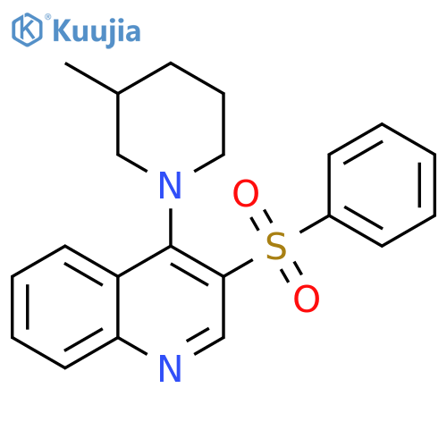 3-(benzenesulfonyl)-4-(3-methylpiperidin-1-yl)quinoline structure