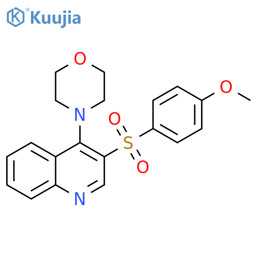 3-(4-methoxybenzenesulfonyl)-4-(morpholin-4-yl)quinoline structure