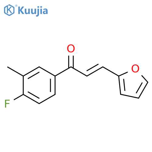2-Propen-1-one, 1-(4-fluoro-3-methylphenyl)-3-(2-furanyl)- structure