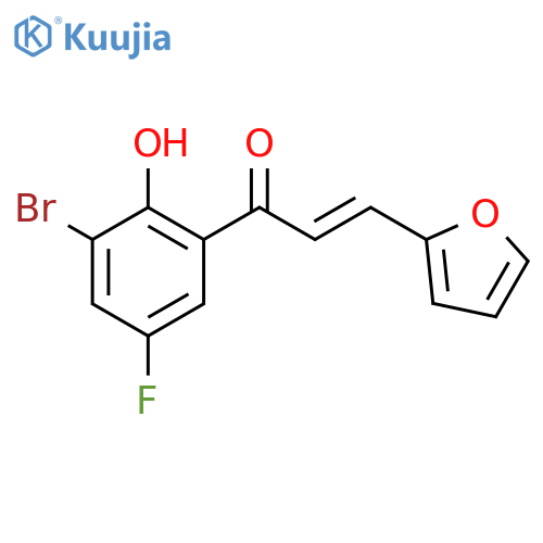 2-PROPEN-1-ONE, 1-(3-BROMO-5-FLUORO-2-HYDROXYPHENYL)-3-(2-FURANYL)- structure