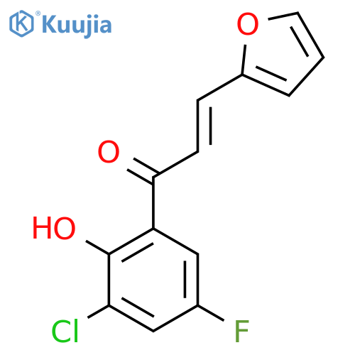 2-Propen-1-one, 1-(3-chloro-5-fluoro-2-hydroxyphenyl)-3-(2-furanyl)- structure