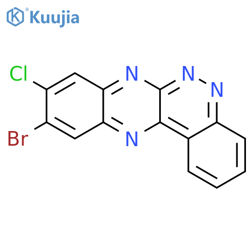 QUINOXALINO[2,3-C]CINNOLINE, 10-BROMO-9-CHLORO- structure