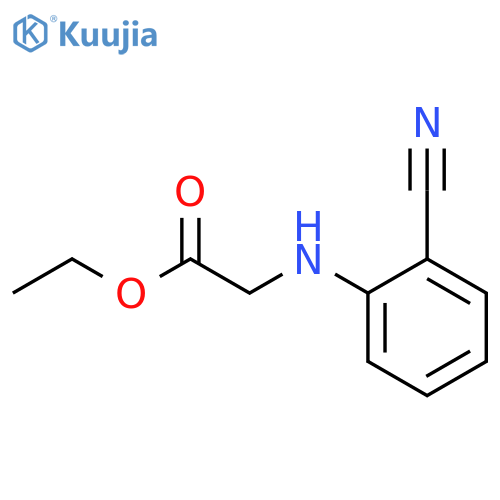 Ethyl 2-(2-cyanoanilino)acetate structure