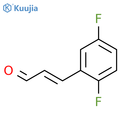 3-(2,5-difluorophenyl)prop-2-enal structure