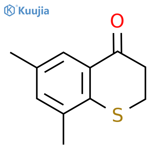 2,3-Dihydro-6,8-dimethyl-4H-1-benzothiopyran-4-one structure