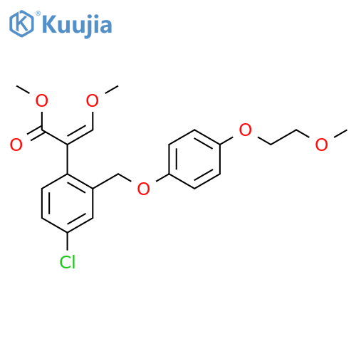 Benzeneacetic acid, 4-chloro-2-[[4-(2-methoxyethoxy)phenoxy]methyl]-α-(methoxymethylene)-, methyl ester, (αE)- structure