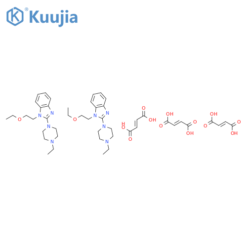 1-(2-ethoxyethyl)-2-(4-ethylpiperazin-1-yl)-1H-benzimidazole (2E)-but-2-enedioate (2:3) structure