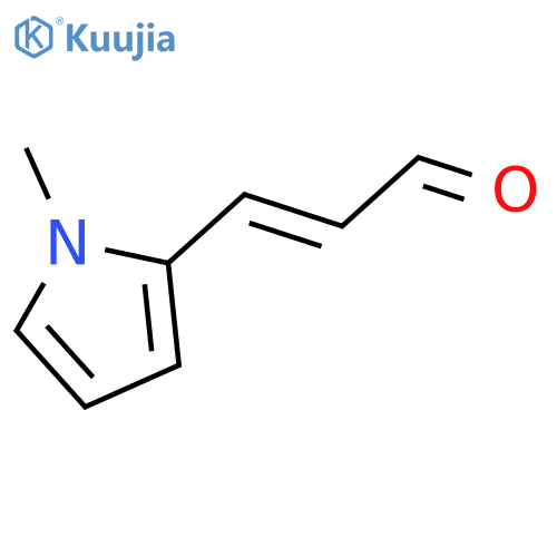 3-(1-methyl-1H-pyrrol-2-yl)prop-2-enal structure