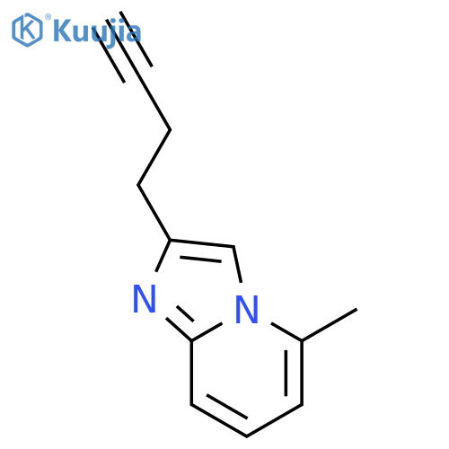 Imidazo[1,2-a]pyridine, 2-(3-butynyl)-5-methyl- structure