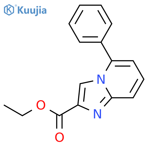 Imidazo[1,2-a]pyridine-2-carboxylic acid, 5-phenyl-, ethyl ester structure