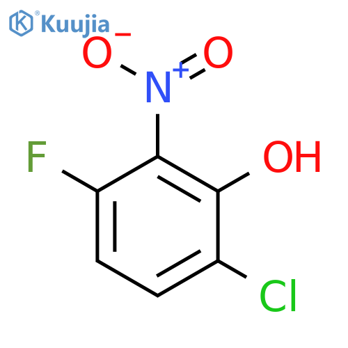 Phenol, 6-chloro-3-fluoro-2-nitro- structure