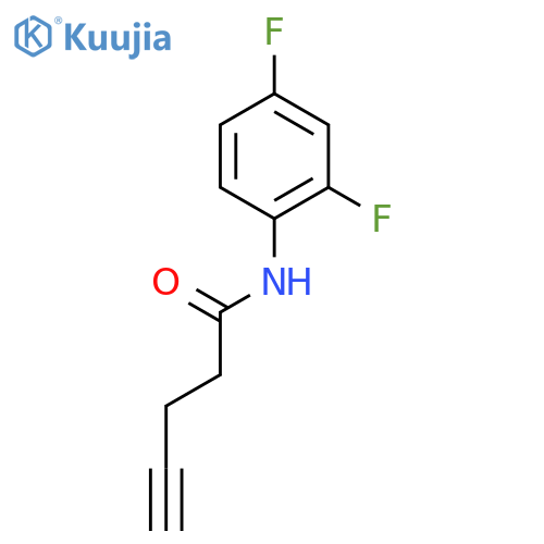 4-Pentynamide, N-(2,4-difluorophenyl)- structure