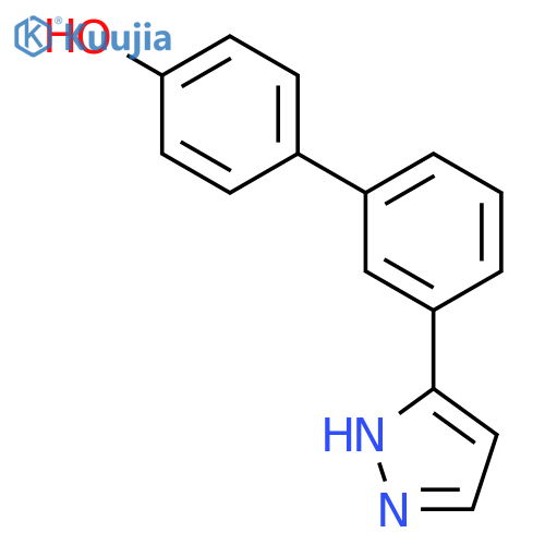 [1,1'-BIPHENYL]-4-OL, 3'-(1H-PYRAZOL-3-YL)- structure