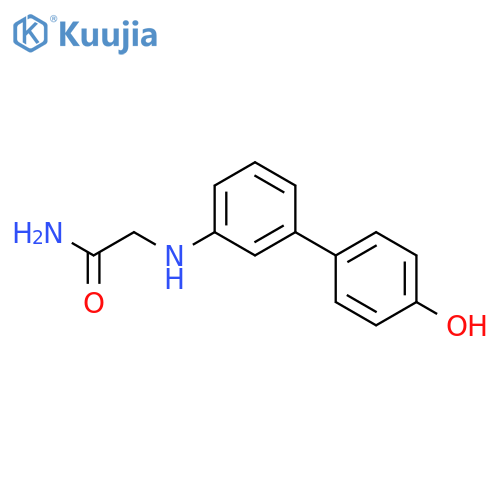 Acetamide, 2-[(4'-hydroxy[1,1'-biphenyl]-3-yl)amino]- structure