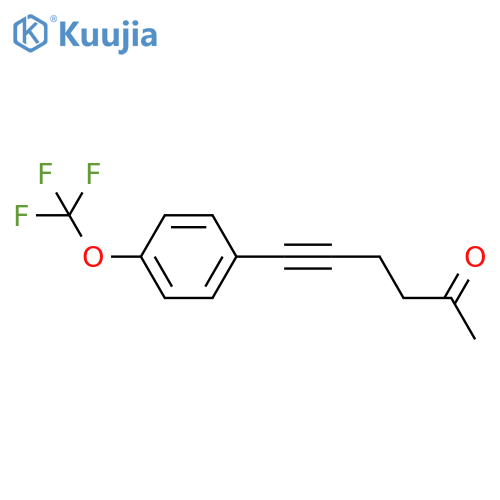 5-HEXYN-2-ONE, 6-[4-(TRIFLUOROMETHOXY)PHENYL]- structure