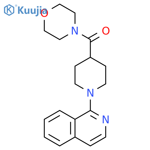 1-4-(morpholine-4-carbonyl)piperidin-1-ylisoquinoline structure