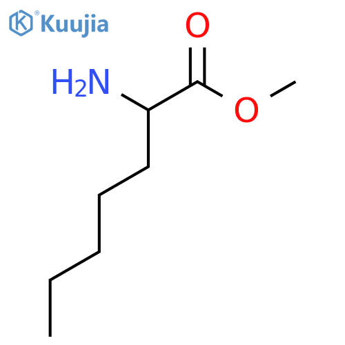Methyl 2-aminoheptanoate structure