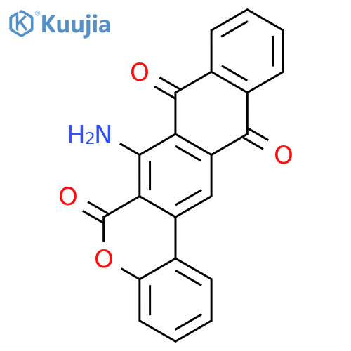 6H-ANTHRA[2,3-C]BENZOPYRAN-6,8,13-TRIONE, 7-AMINO- structure