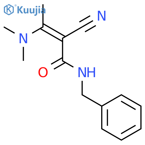 2-BUTENAMIDE, 2-CYANO-3-(DIMETHYLAMINO)-N-(PHENYLMETHYL)- structure