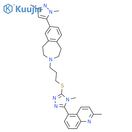 1H-3-Benzazepine, 7-(1,3-dimethyl-1H-pyrazol-5-yl)-2,3,4,5-tetrahydro-3 structure