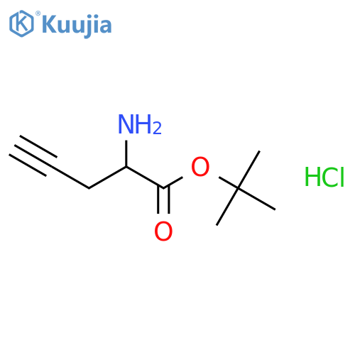 4-PENTYNOIC ACID, 2-AMINO-, 1,1-DIMETHYLETHYL ESTER, HYDROCHLORIDE structure