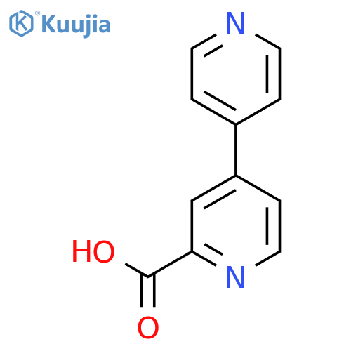 [4,4'-Bipyridine]-2-carboxylic acid structure