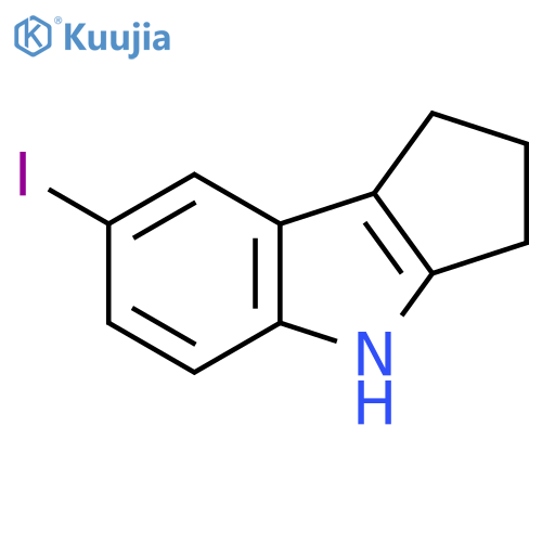 7-Iodo-1,2,3,4-tetrahydrocyclopenta[b]indole structure