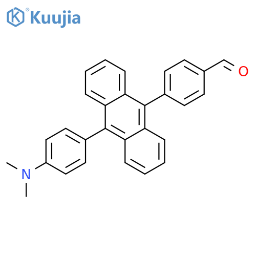 Benzaldehyde, 4-[10-[4-(dimethylamino)phenyl]-9-anthracenyl]- structure