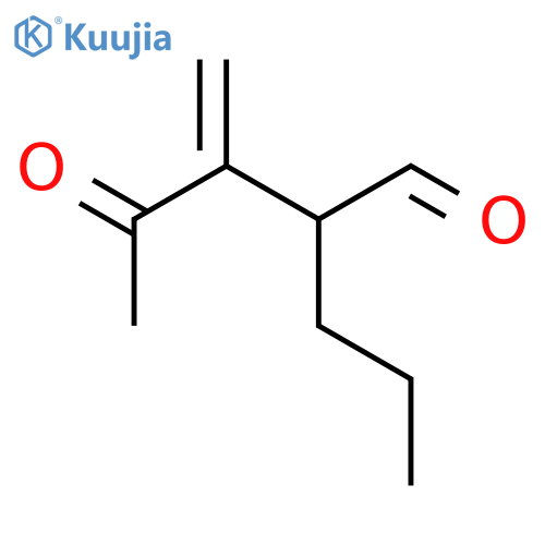 Pentanal, 3-methylene-4-oxo-2-propyl- structure