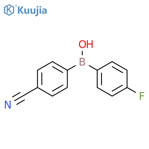 Borinic acid, (4-cyanophenyl)(4-fluorophenyl)- structure
